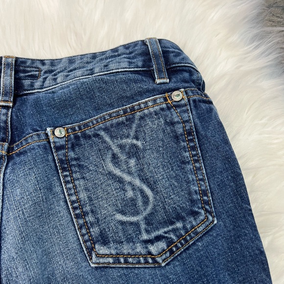 Rate Yves Saint Laurent Rive Gauche Boot Cut Cotton Jeans YSL stamp - Picture 4 of 16